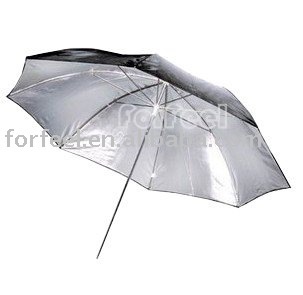 43" 109cm Studio Black/Silver Flash Reflector Umbrella
