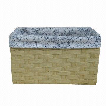 Weaving paper baskets, 100% handmade, environmental and recycle, Exported Japan market