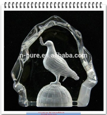 bird engrave crystal iceberg,Crystal 3D birds iceberg