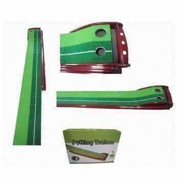 Golf Swing Mat with Wooden Base