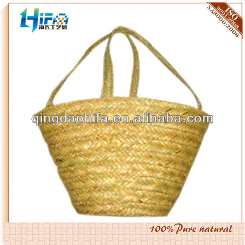 HIFA Natural Seagrass Straw Tote Beach Bag