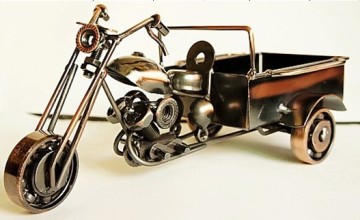 Metal Three-wheeled motorcycle model Toys