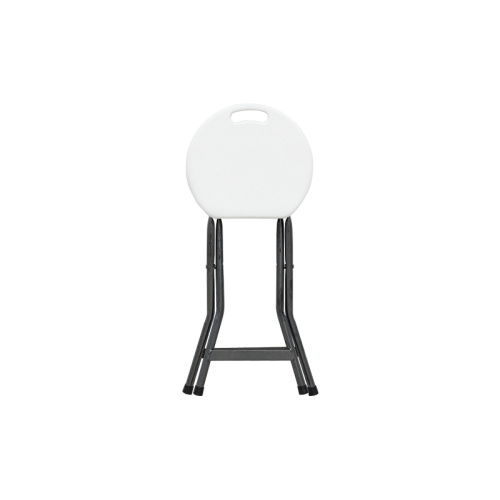 Tabouret pliant en plastique blanc léger et portable