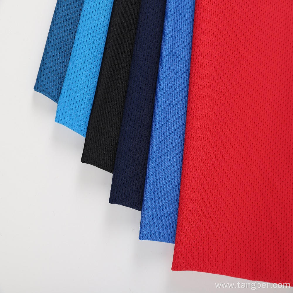sportswear polyester spandex jacquard mesh fabric