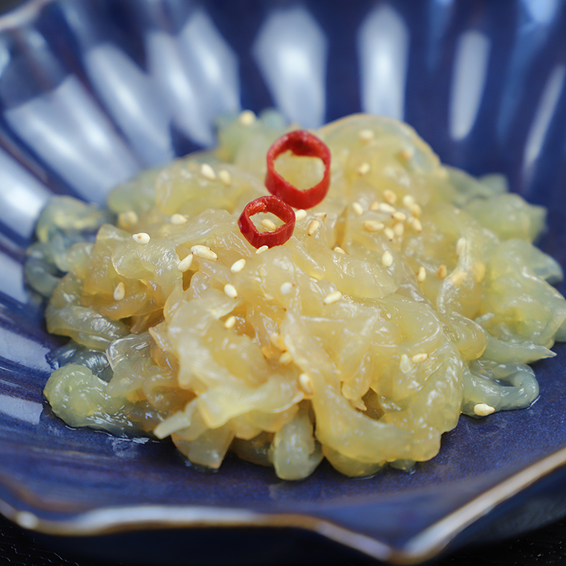 Seasoned Jellyfish Frozen Seafood For Chuka Kurage, High Quality