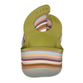 BPA Бесплатный силиконовый Сплошной цвет Baby Bib