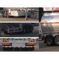 11m Hợp kim nhôm Chất lỏng dễ cháy Giao thông vận tải Semi-trailer