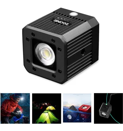 Waterproof and Rechargeable Mini LED Cube Light for OSMO ACTION Camera and GoPro