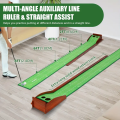 Putting de golf interior de madera maciza de 2 hoyos