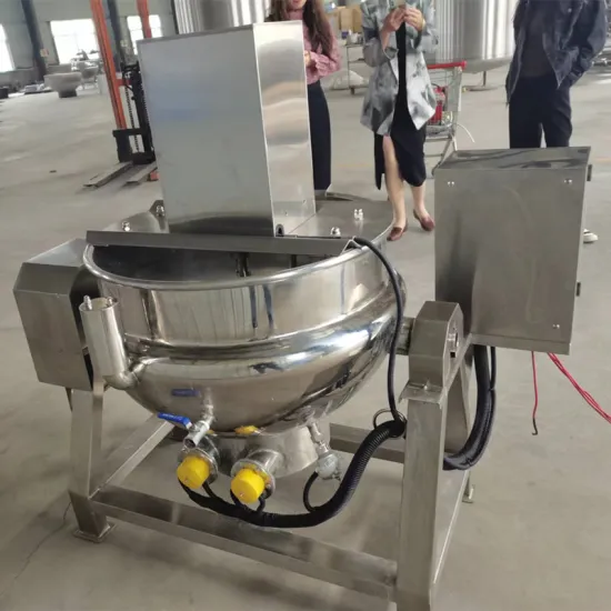 Industrial Automatic Tilting Planetary Mixer Gas Food Cooking Machine Potato Sauce Jacketed Kettle Cooking Pot