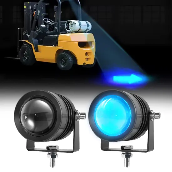 Forklift Safety Zone Lights: Blue LED Danger Area Arrow Lamp for Warning