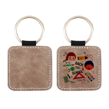 Custom Logo Leather Key Chains with Low Minimum Order Quantity (MOQ)