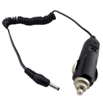 Cargador de automóvil de 3.5x1.35 mm CC Adaptador de alimentación Cable de encendedor