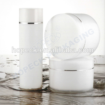 plastic cosmetic bottles and jars