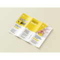 Folheto Z-Fold elegante com design personalizado