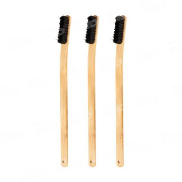 High-Quality 40cm Bamboo Handle Bristle Brush for Car Wash and Detailing