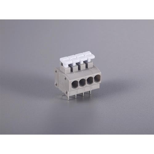 PA66 Kecil perumahan PCB PUSH WIRE CONNECTOR