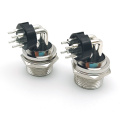 Right Angle GX16 Panel Mount Circular Aviation Connectors