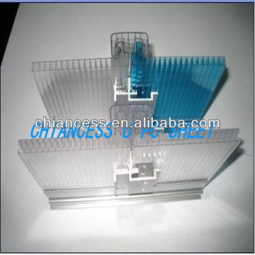 Plastic U PC Sheet Daylighting 4 layer roofing ceiling board