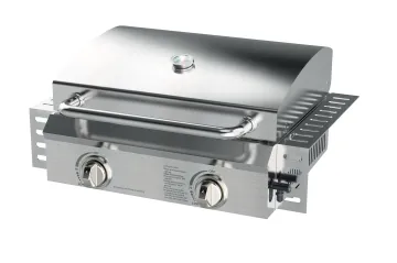 Tabletop Propane Stainless Steel Gas Grill for Outdoor Portable Camping Cooking