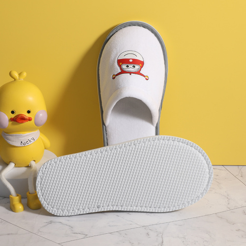 Zapatillas para niños con estampado de dibujos animados sin deslizamiento en espesas