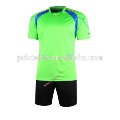 football tracksuit soccer jerseys and pants green and gold color