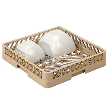 Kommerzielle Spülmaschine Trockenstange für Küchenplastikgerichte - Beige PP Dish Rack Schüssel Rack