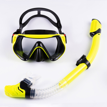 Bộ đầu tiên khô của người lớn Bộ Snorkel với mặt nạ chống sương mù toàn cảnh