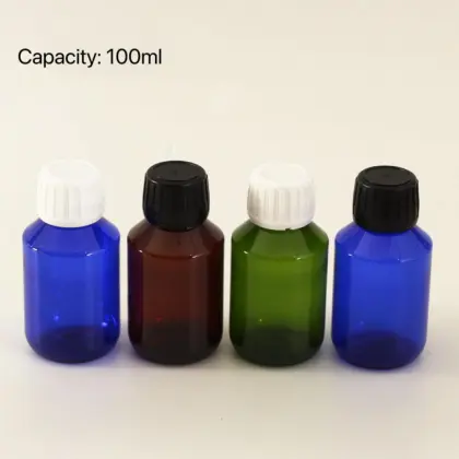 500ml 1000ml Brown Tamper Proof Cap Liquid Bottle