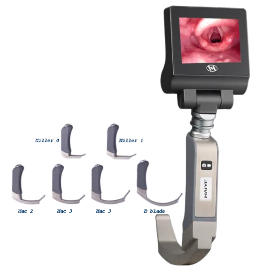 Reusable Video Laryngoscope with 3''/3.5'' Screen for Medical Use