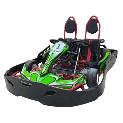 Parent-Child Battery Powered Electric Racing Pedal Kart for Outdoor Go Karting
