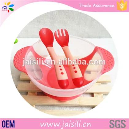 New Baby Products Baby Suction Bowl Set PP Plastic Bowl with Spoon