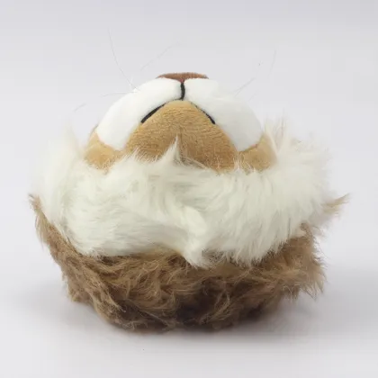 Mini plush lion toy,lion plush toy keychain,plush lion head keychain