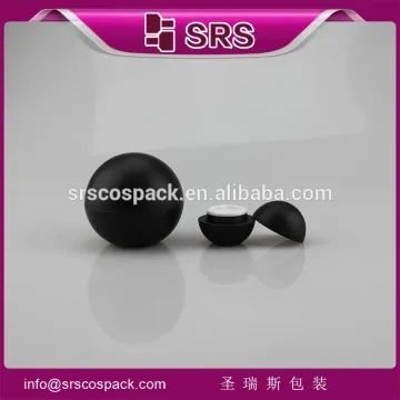 SRS Packaging luxury acrylic plastic 5g matt black cosmetic makeup container