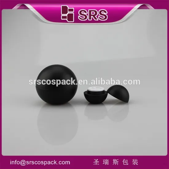 SRS Packaging luxury acrylic plastic 5g matt black cosmetic makeup container