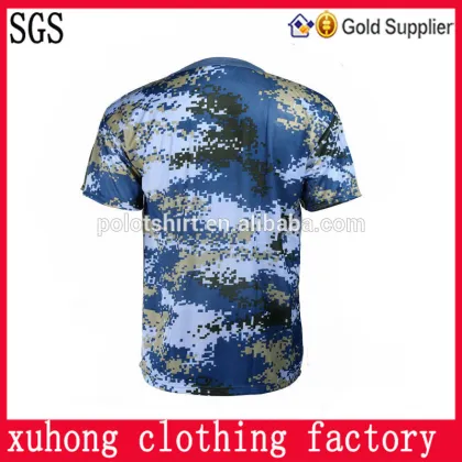 OEM service camo t shirt,high quality camo t shirt,Transfer print camo t-shirt