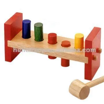 Wooden Toys - 5 Colourful Pags (HT704501A)