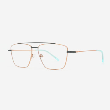 Classic Square Metal Women's Optical Frames