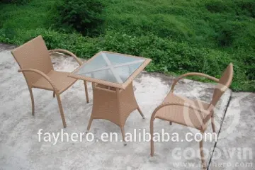 GW3122 outdoor furniture round wicker dining set