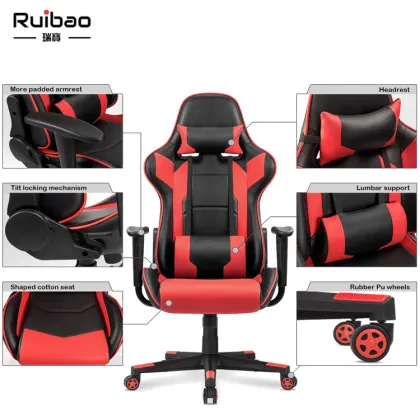 Red Racing Gamer Chair for PC and E-Sports