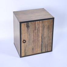 Modern Wooden Bedside Table with Storage