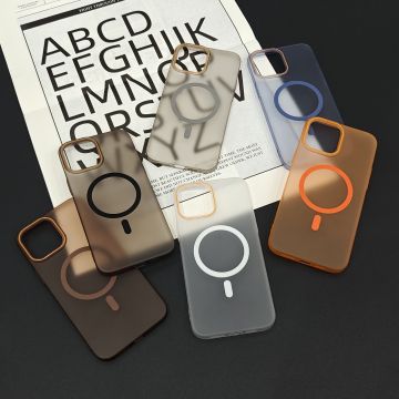 Kasing telepon magnetik ultra slim slim untuk iPhone 16, 15, 14 pro max dengan dukungan pengisian nirkabel