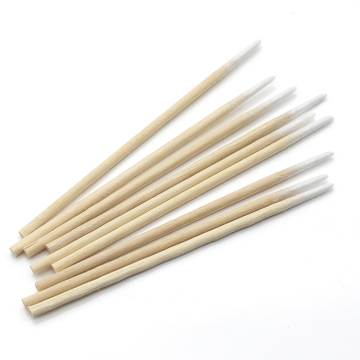 In Stock Disposable Dental Clean Medical Eyelash Pointed Wooden Swabs