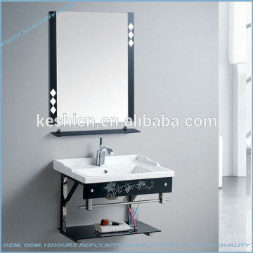 602 Stainless steel cheap wash basin of stents glass bathroom cabinet