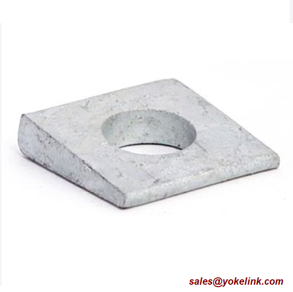 ASTM F436 edzett négyszögletes ferde alátét