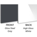 Pannello composito in alluminio decorativo grigio acciaio lucido da 3 mm