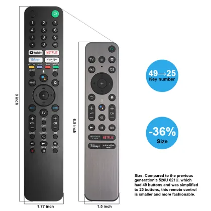RMF-TX900U Voice Remote Control for Sony 4K 8K HD Smart TVs