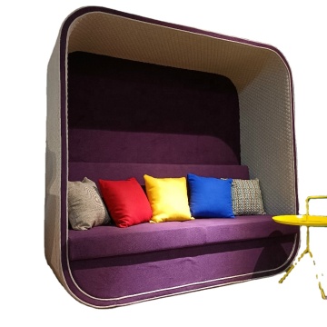 Soundproof Meeting Pods Leisure Fabric Office Sofa For open Working Space Manufactory