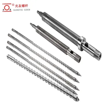 Alloy tungsten-carbide-coated injection molding machine screw at mga bahagi ng bariles