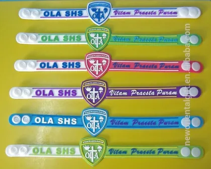 Promotional PVC bracelets , e-co friendly PVC bracelets